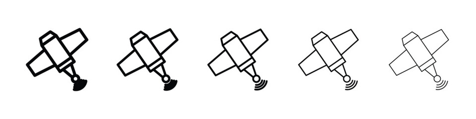 Satellite icon for mobile concept and web design.