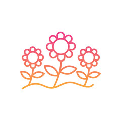 Flower Garden  Icon vector