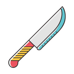 Knife icon isolate 