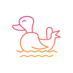 Duck Boat  Icon vector