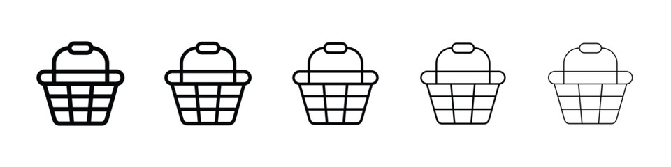 Shopping basket icon for mobile concept and web design. © Vince