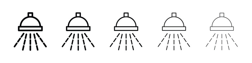 Shower down icon for mobile concept and web design.