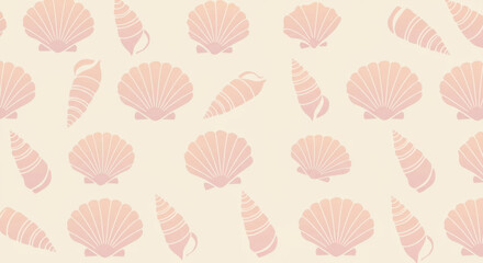 seamless pattern with shell