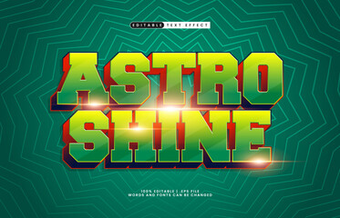 astro shine editable text effect with a galaxy and space text effect