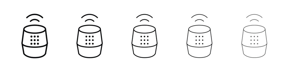 Smart speaker icon for mobile concept and web design.
