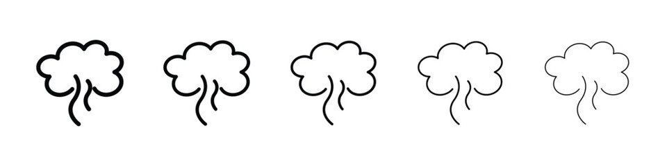 Smoke icon for mobile concept and web design.