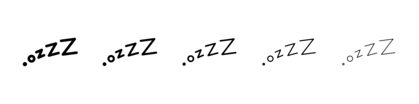Snooze icon for mobile concept and web design.