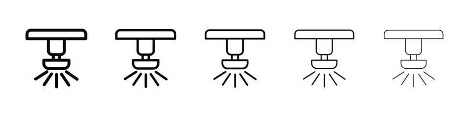 Sprinkler icon for mobile concept and web design.