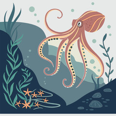 octopus vector 