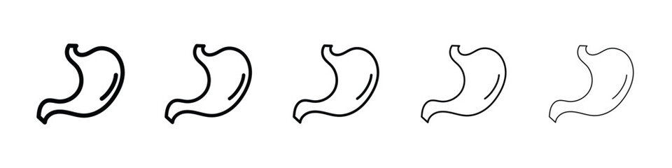 Stomach icon for mobile concept and web design.
