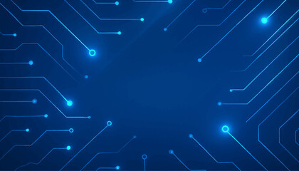 Blue circuit board pattern a digital blueprint of technology and communication