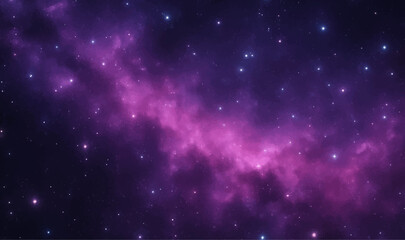 Abstract space background loop featuring a seamless starry night sky with a blue nebula and bright cosmic light