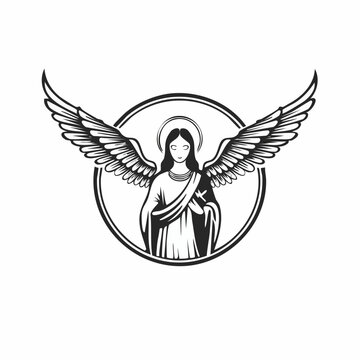 Angel Moroni The Church of Jesus Christ of Latter Design Logo vector
