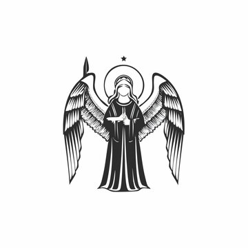Angel Moroni The Church of Jesus Christ of Latter Design Logo vector