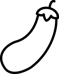 Brinjal Vector Icon Stock Illustration
