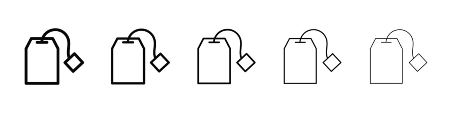 Tea bag icon for mobile concept and web design.