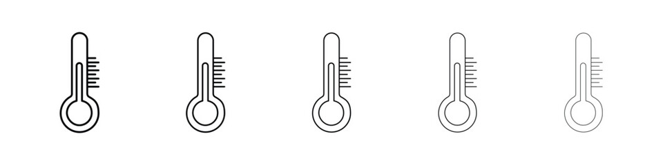 Temperature icon for mobile concept and web design.