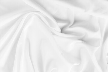 Soft and Elegant White Fabric with Subtle Texture and Gentle Draping