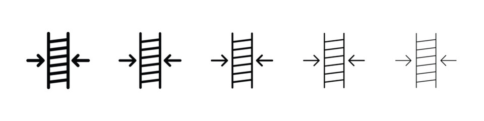 Thickness icon for mobile concept and web design.