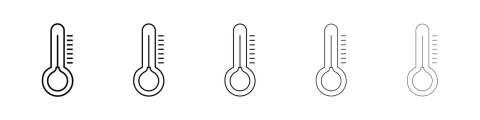 Thermometer icon for mobile concept and web design.