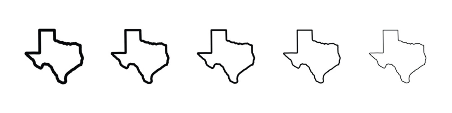 Texas icon for mobile concept and web design.