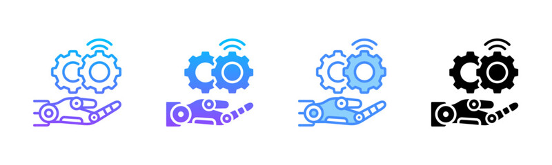Robotic Multi Style Icon Set