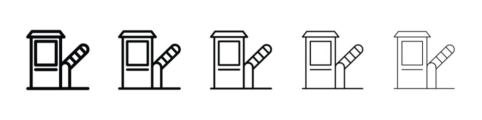 Toll road icon for mobile concept and web design.