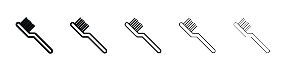 Toothbrush icon for mobile concept and web design.
