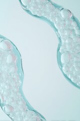 Macro translucent gel texture with air bubbles for design concepts