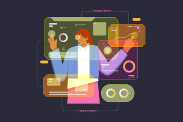 Futuristic User Interface for Business Decision