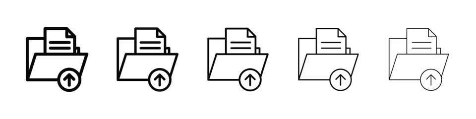 Upload file icon for mobile concept and web design.