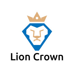 Lion Crown Logo Crowned Beast Branding Identity