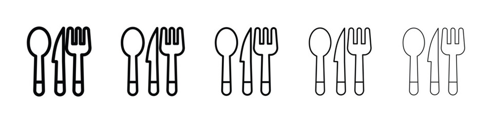 Utensils icon for mobile concept and web design.
