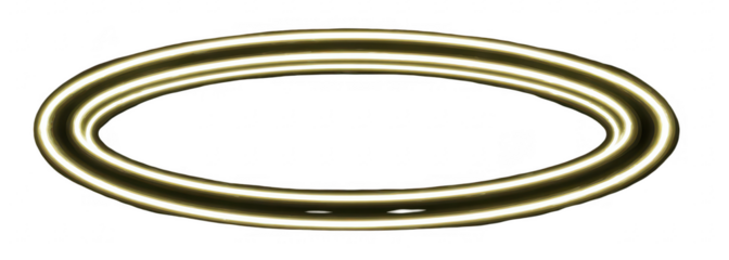 Golden ringed oval