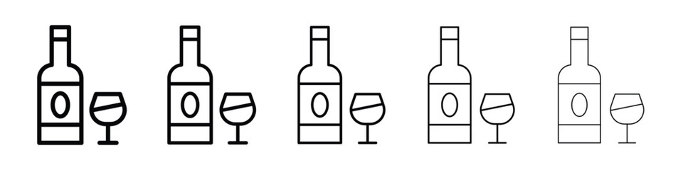 Vodka icon for mobile concept and web design.