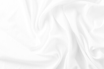 Soft White Fabric Texture with Smooth Waves and Natural Drapery
