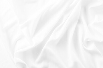 Obraz premium Soft Draped White Fabric Background Textures for Creative Use
