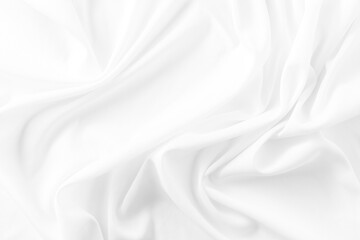 Soft and Smooth White Fabric Texture with Gentle Drapes and Wrinkles