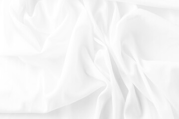 Fototapeta premium Soft White Fabric Texture for Background and Design Purposes