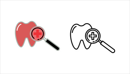 Dental care icon set, for health information and data needs, editable vector eps 10.
