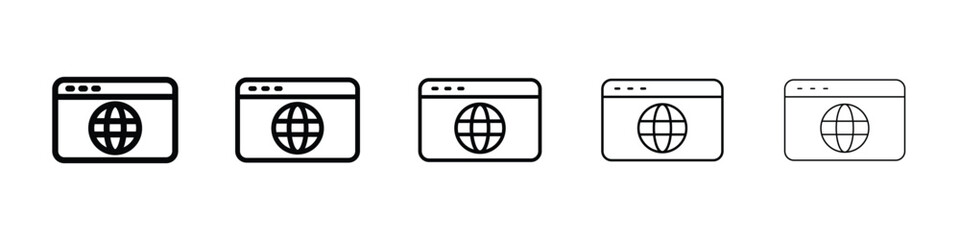 Website UI design icon for mobile concept and web design.