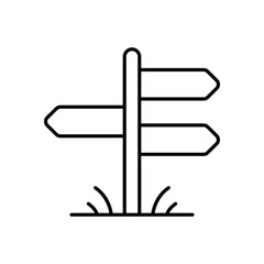 Direction Sign Icon vector