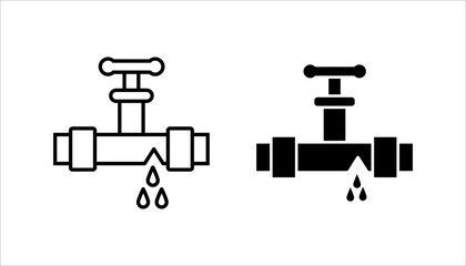 plumbing icon set. in different style vector illustration. two colored and black plumbing vector icons designed in filled, outline, line and stroke style can be used for web, mobile, ui
