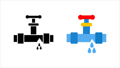 plumbing icon set. in different style vector illustration. two colored and black plumbing vector icons designed in filled, outline, line and stroke style can be used for web, mobile, ui
