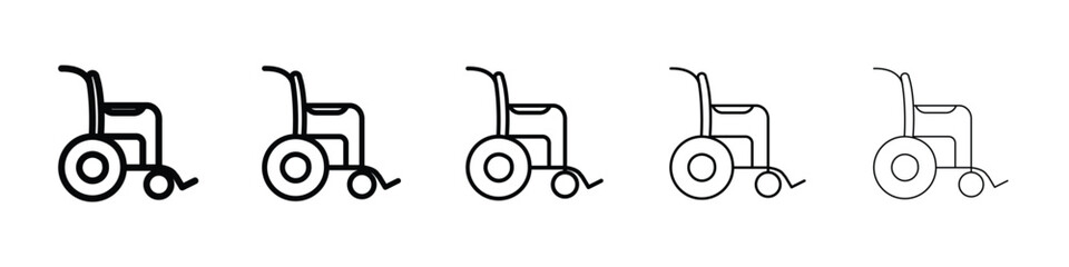 Wheelchair icon for mobile concept and web design.