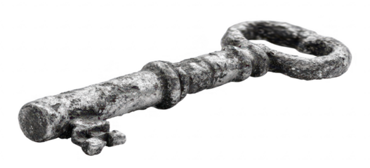 Aged, weathered key