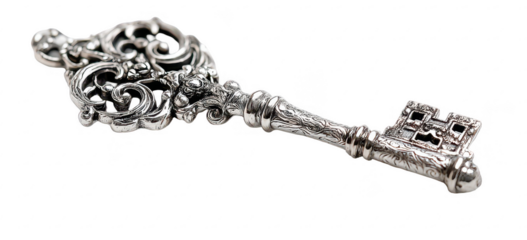Ornate antique key