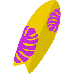 Surfing Board Illustration