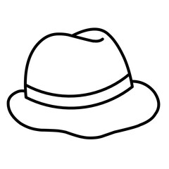 Doodle hat vector