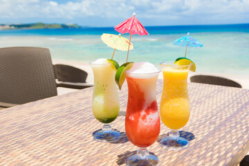 海の見えるレストラン　トロピカルドリンク
